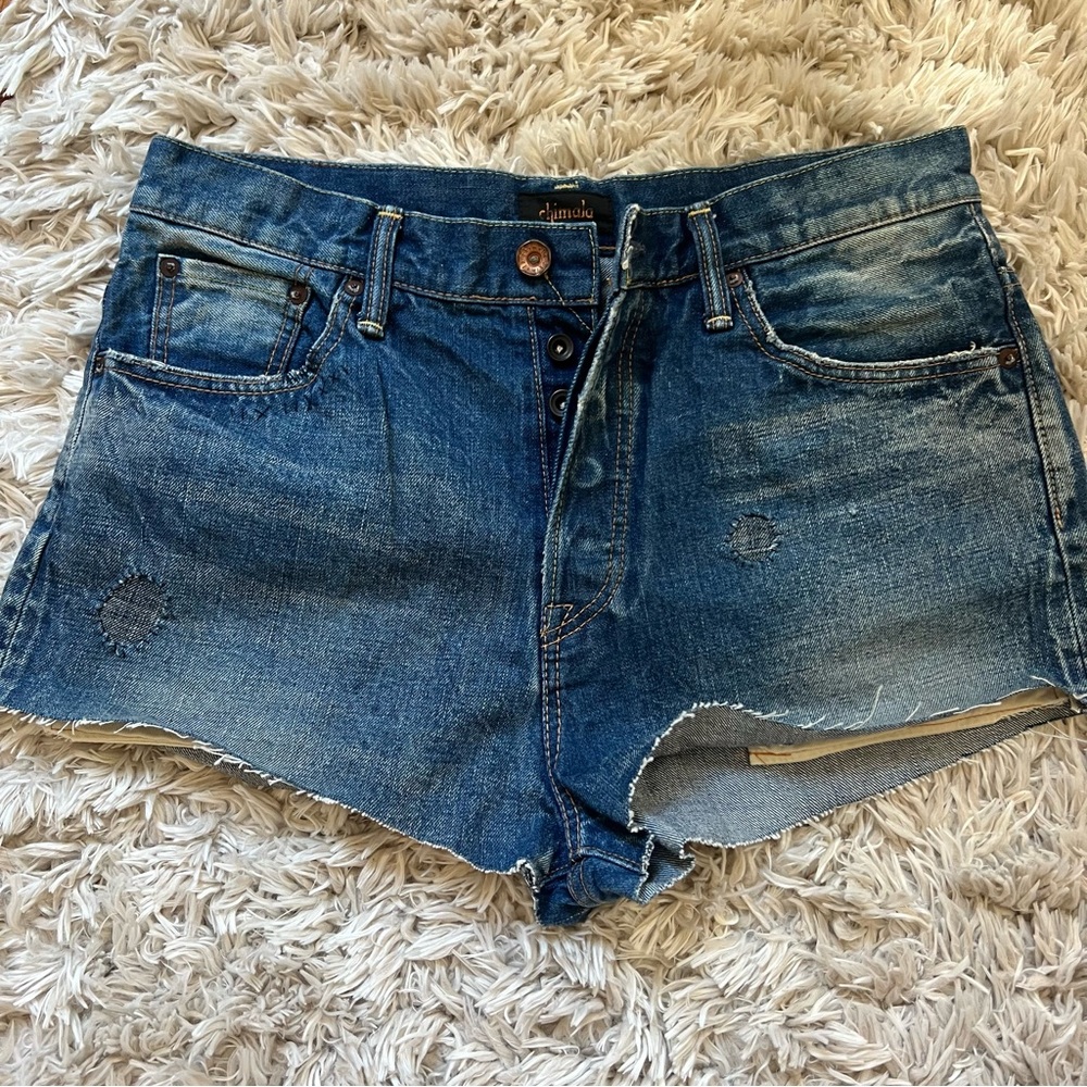 Chimala Japanese Selvedge Denim Cut Off Shorts